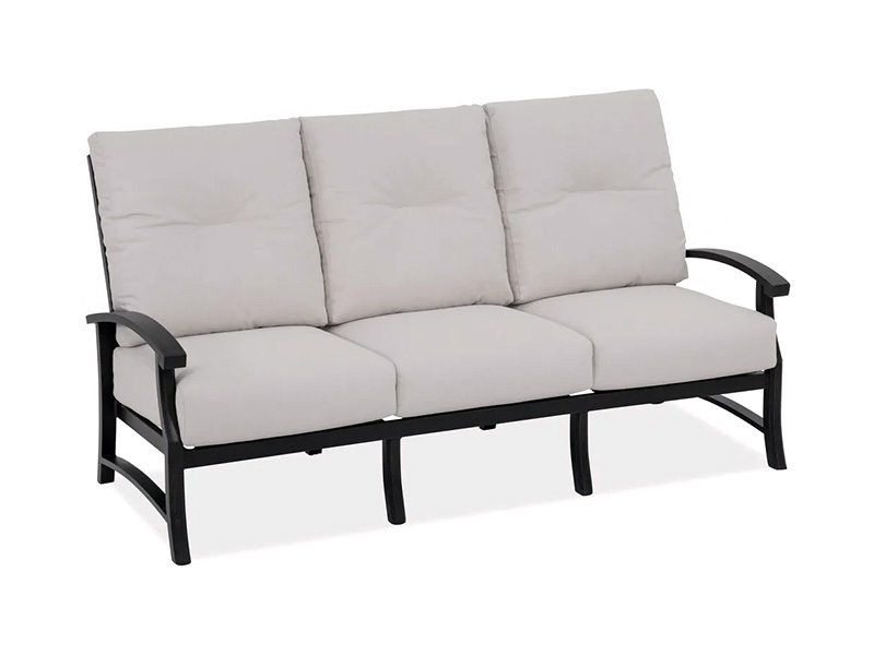 Lodge Aluminium Gangsa Berumur dengan Sofa Patio Kusyen