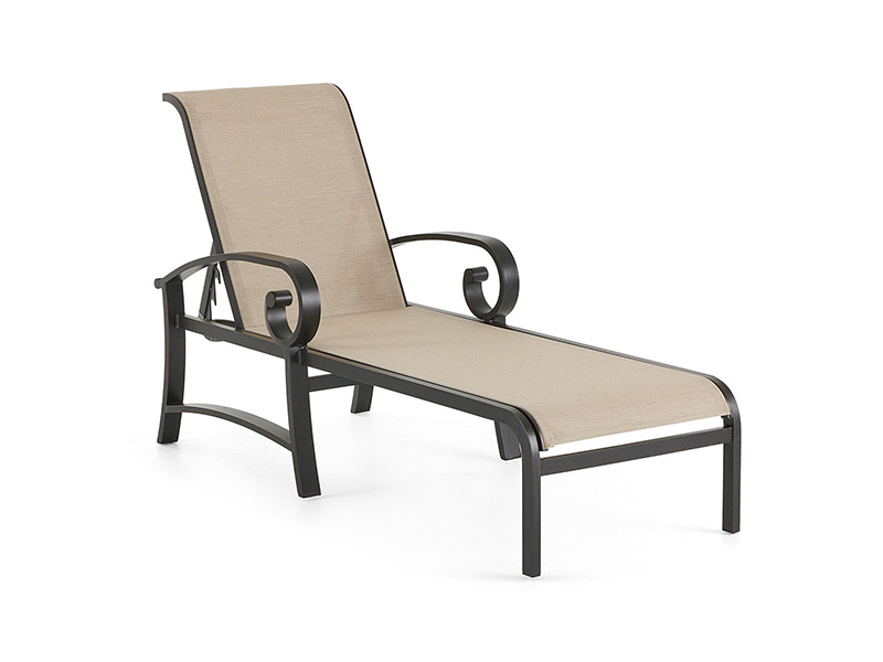 Aluminium Solstice dengan Patio Sling Chaise Lounge