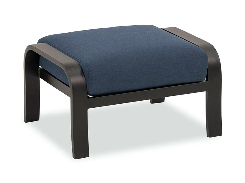 Solstise Aluminium Gangsa Berumur dengan Patio Patio Ottoman